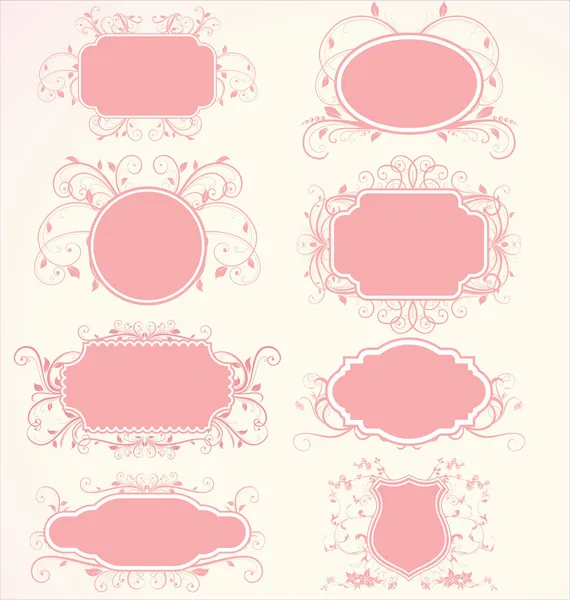 Cadres floraux — Image vectorielle