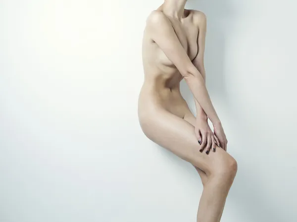 Nackt elegante Dame — Stockfoto