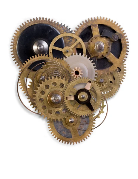 The mechanical heart made of small parts — Stock Photo, Image