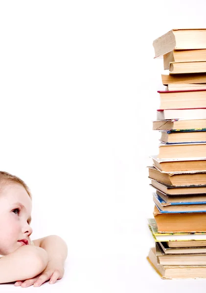 Child & books — Stock Photo, Image