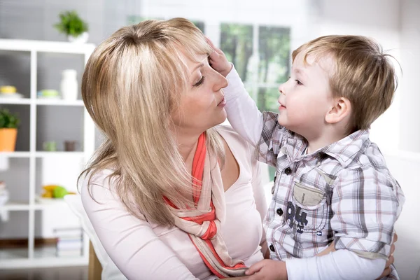 Mother and son portrait — Stock Photo, Image