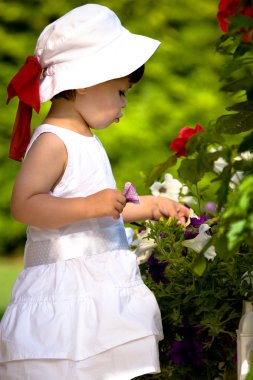 A closeup portrait of a young well-dressed girl clipart