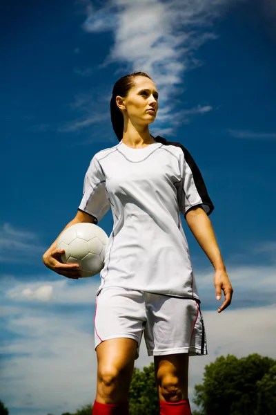 Chica de fútbol —  Fotos de Stock