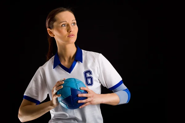 Handball girl — Stock Photo, Image
