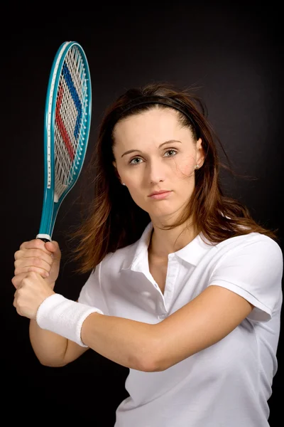 网球的女孩 — 图库照片