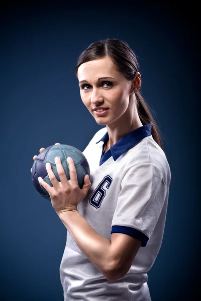 Handball-Mädchen — Stockfoto