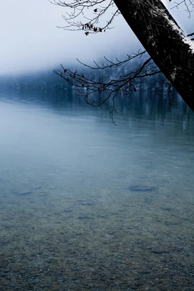 Lago Konigsee em alpes bávaros — Fotografia de Stock