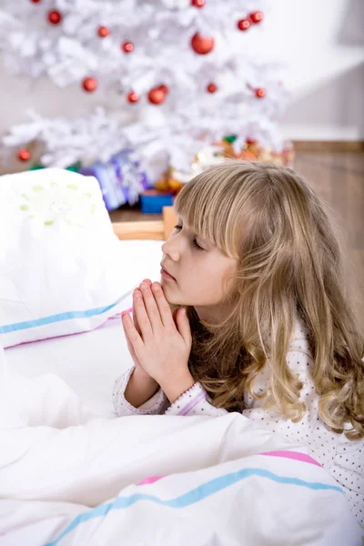 Xmas rezando — Fotografia de Stock
