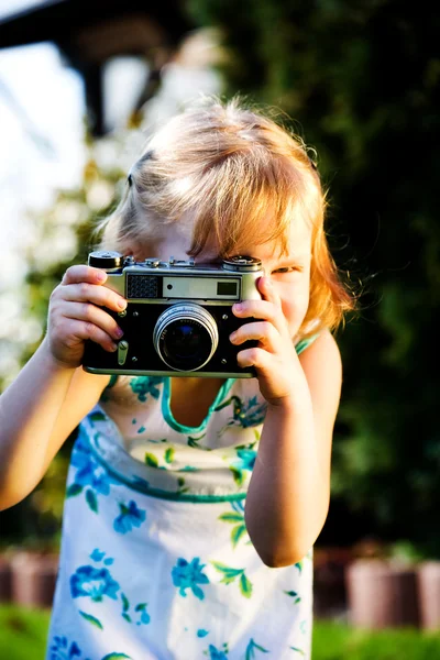 Fotograaf meisje — Stockfoto