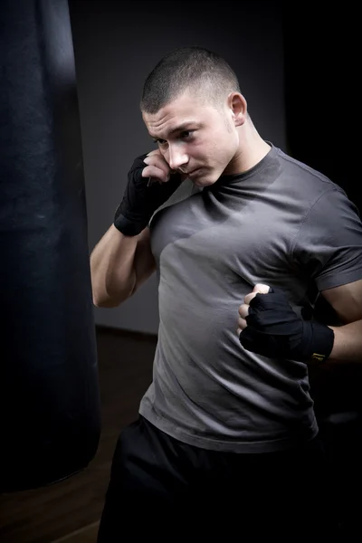 Portrait d'un jeune boxeur — Photo