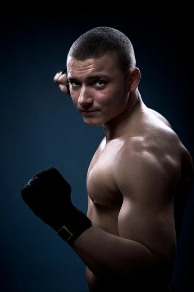Portrét mladý boxer — Stock fotografie