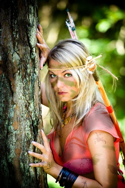 Amazonka dziewczyna — Zdjęcie stockowe