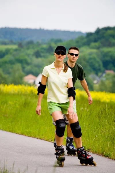 Rollerblades for two — Stock Photo, Image