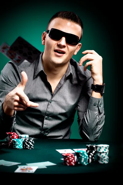 Poker player — Stock Photo, Image