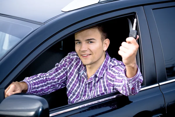 Driving man — Stock Photo, Image