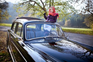 Girl and car