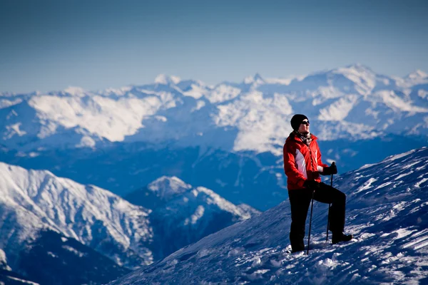 Hiking in Alps — Zdjęcie stockowe