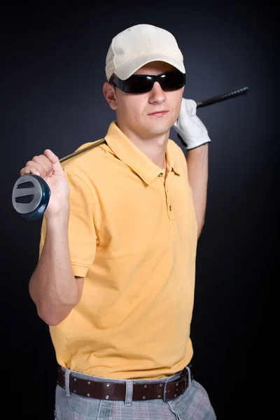 Golf adam — Stok fotoğraf