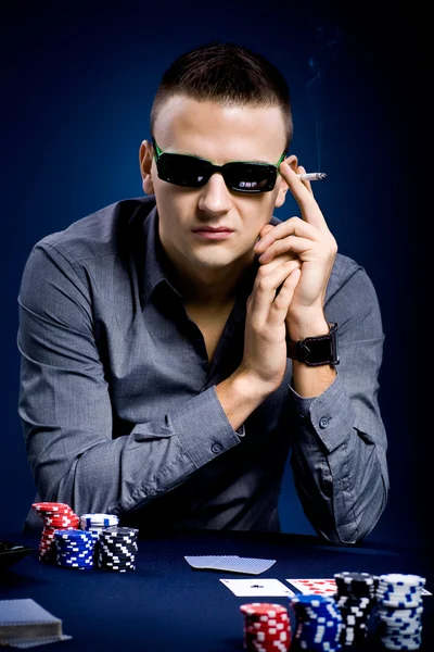 Jugador de poker — Foto de Stock