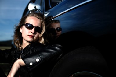 Girl and car