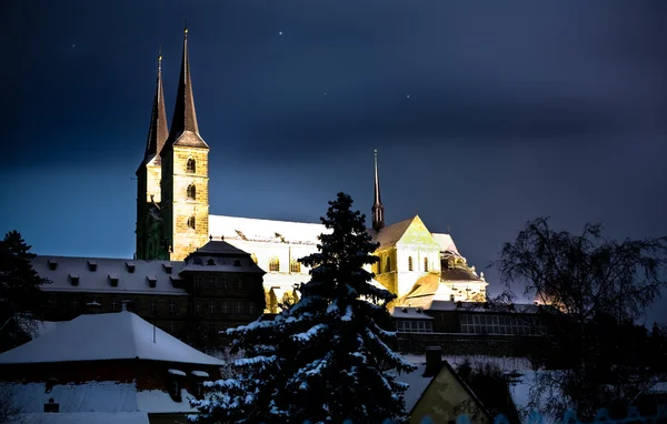 Бамберг вночі — стокове фото