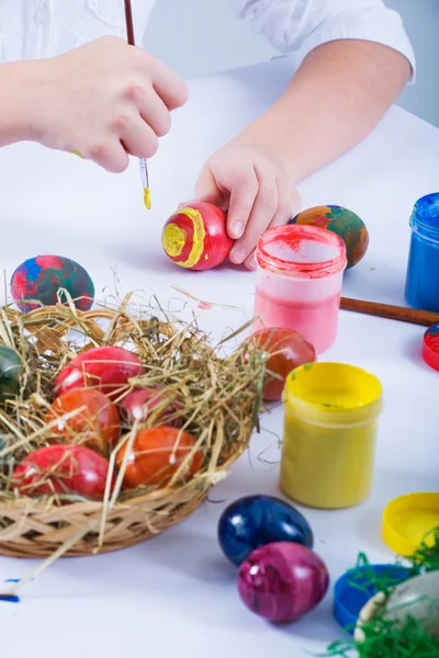 Pittura uova di Pasqua — Foto Stock
