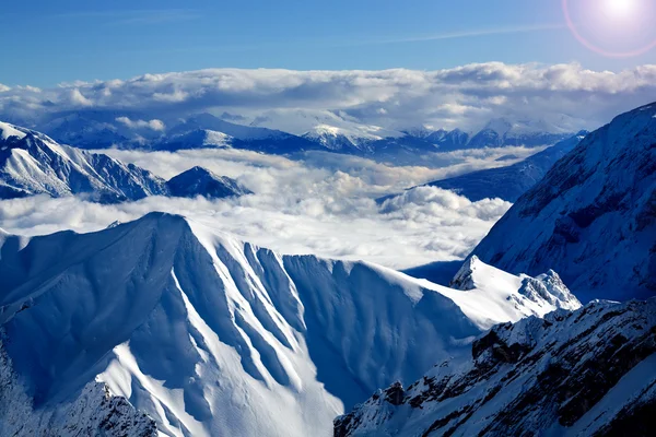 Alpy v zimě — Stock fotografie
