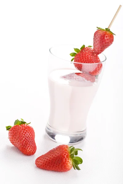 stock image Strawberry milk