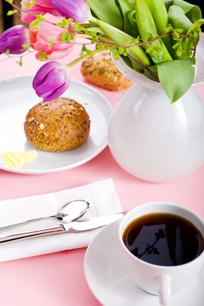 Pink breakfast — Stock Photo, Image