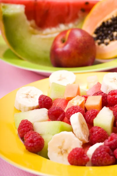 Plate with several fruits — Stock Photo, Image