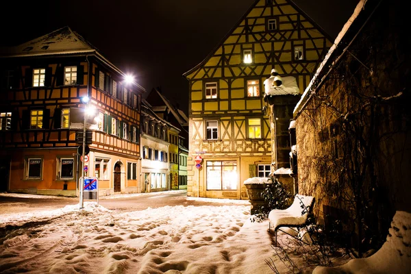 Bamberga di notte — Foto Stock