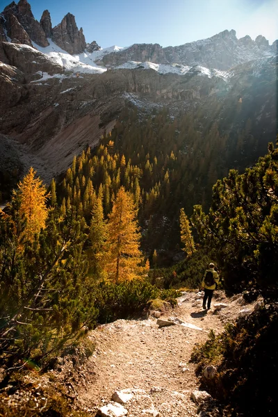 ドロマイトのハイキング — ストック写真