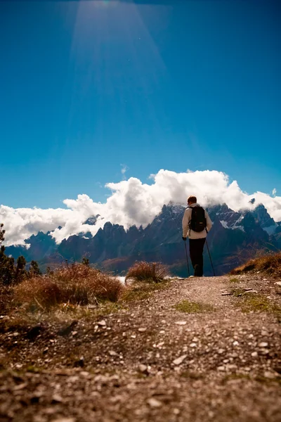 Dolomit hiking — Stok fotoğraf