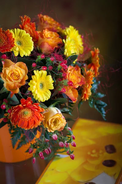 Stock image Bunch of gerberas and roses