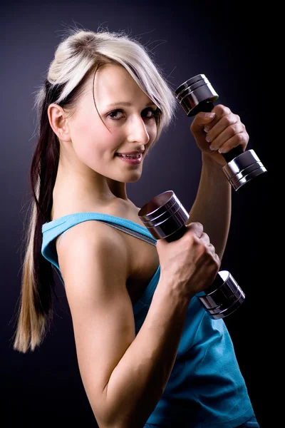 Gym girl — Stock Photo, Image
