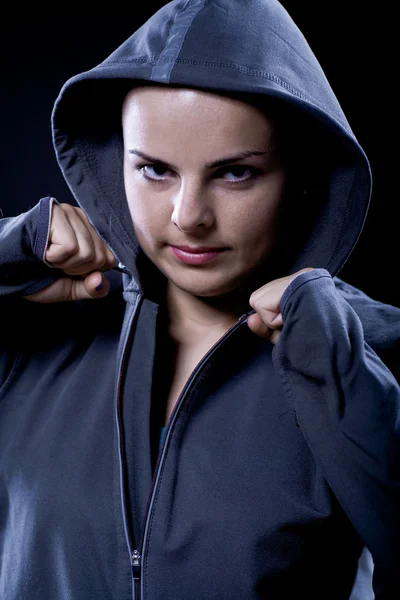 Portrait of a sporting woman — Stock Photo, Image
