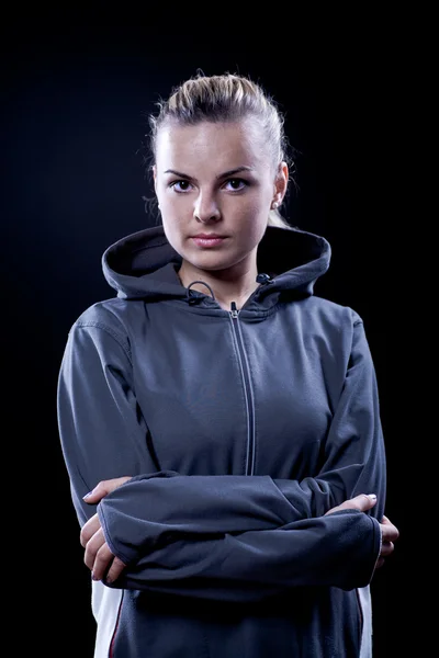 Portrait of a sporting woman — Stock Photo, Image