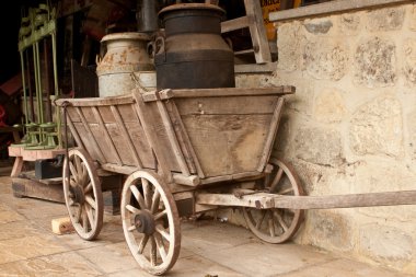 Wooden cart clipart