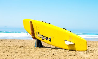 Lifeguard surfboard clipart