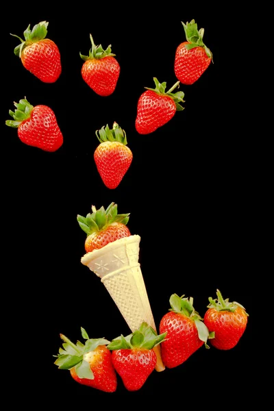 Concepto de helado de fresa — Foto de Stock