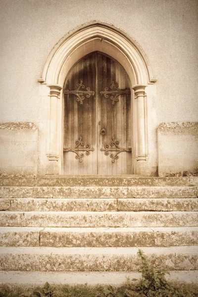 stock image Old church door