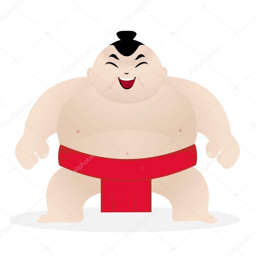 Cute sumo wrestler