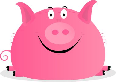 Cute pig clipart