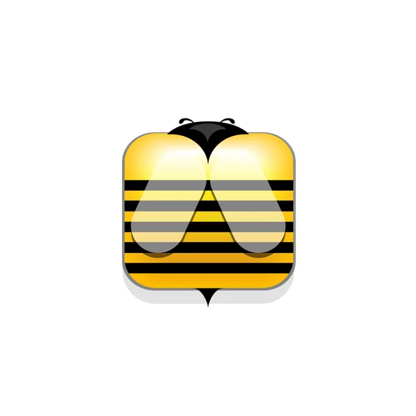 Bee icon — Stock Vector