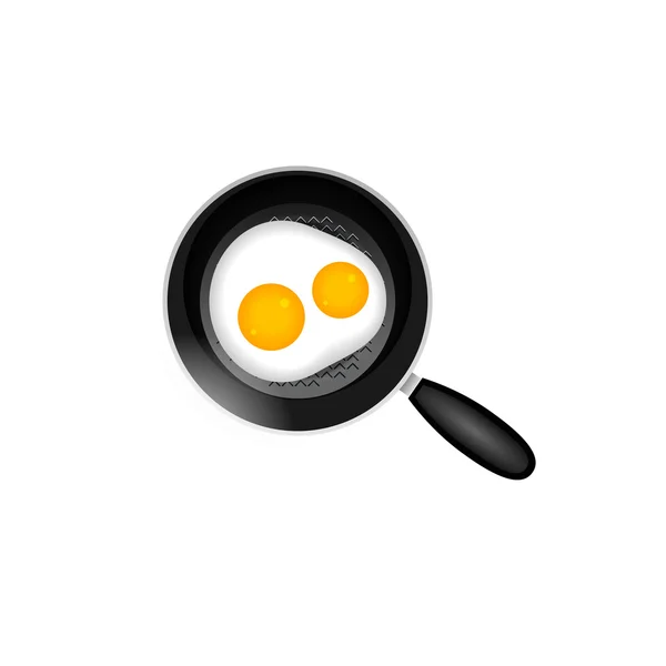 Omeleta ikona — Stockový vektor