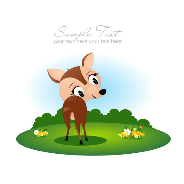 可爱的鹿 — 图库矢量图片