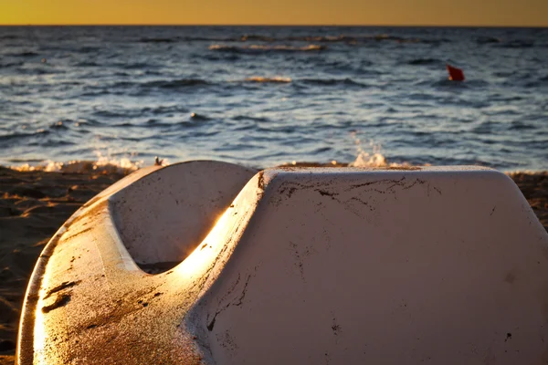 stock image Boat next to sea