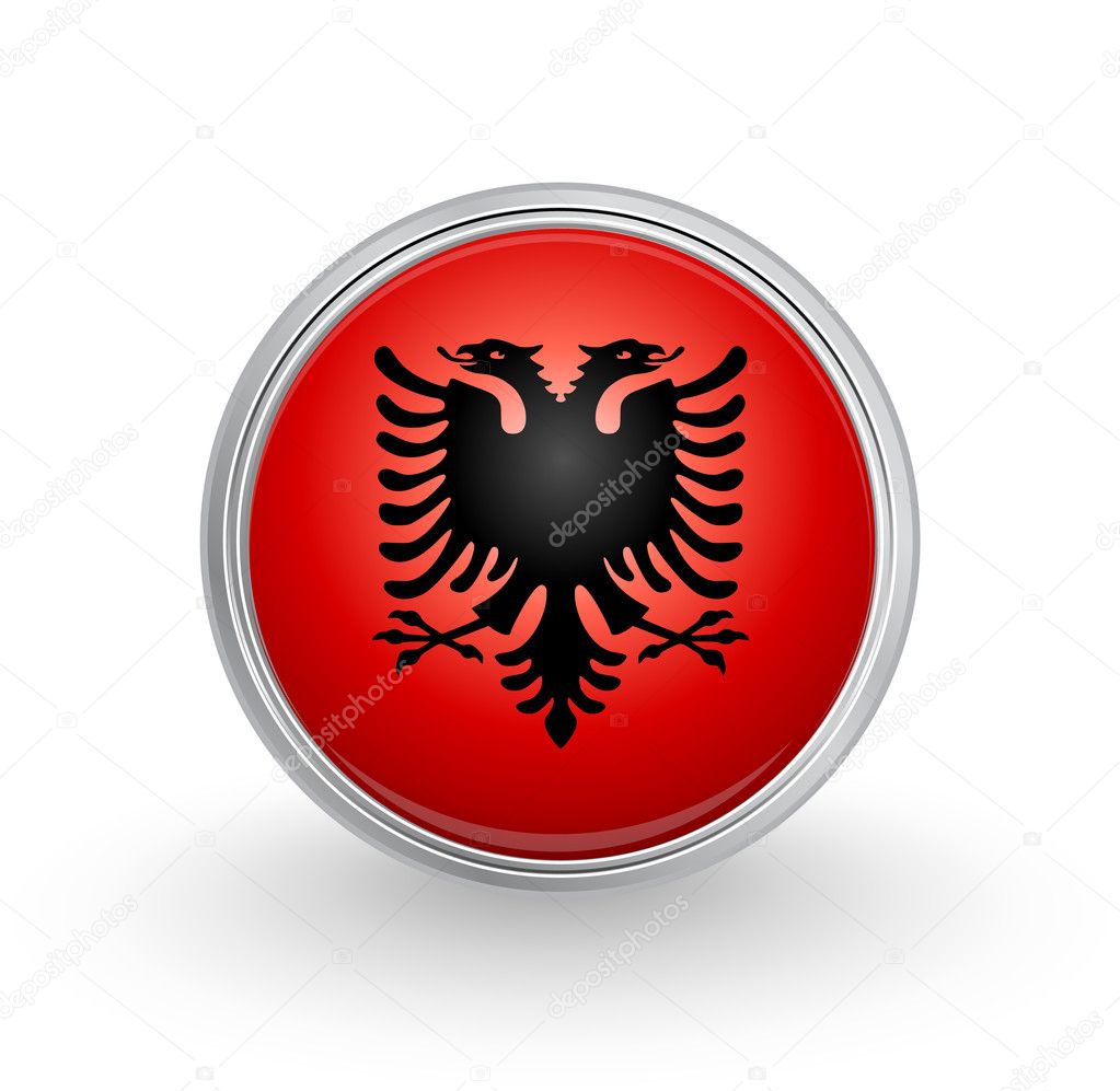 Albania flag — Stock Vector © emirmd #6304812