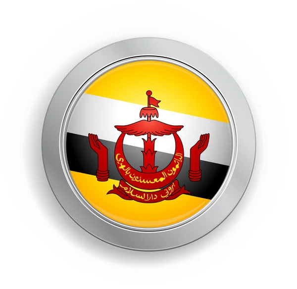 Brunei Darussalam Flag Button — Stock Vector © emirmd #6534564