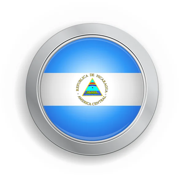 Republic of Nicaragua Flag Button — Stock Vector © emirmd #6536742